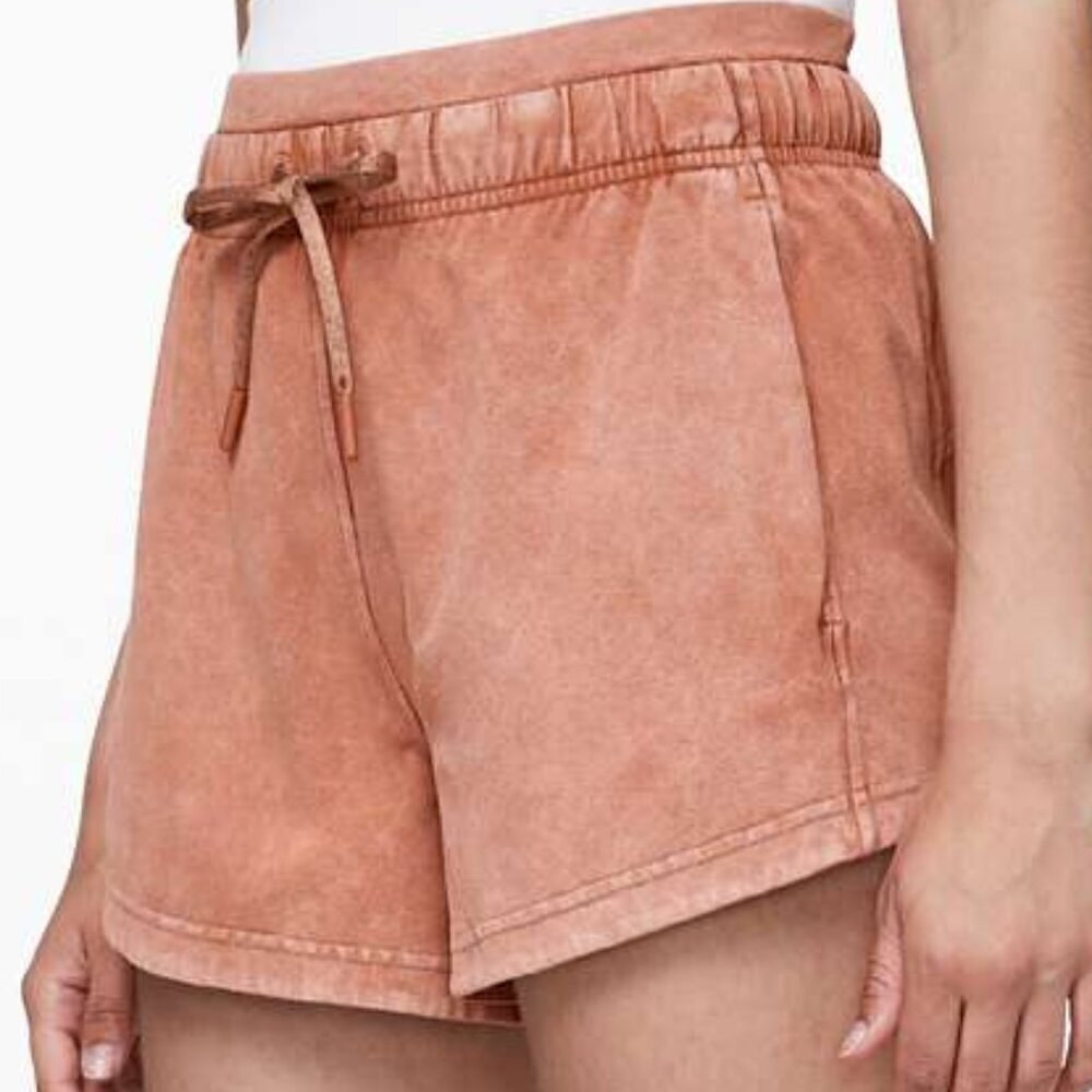 Lululemon Inner Glow Short 3" - 12 Washed Canyon Rock RARE COLOR